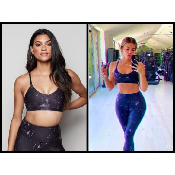 💕GOOD AMERICAN💕 Zodiac Constellation Sports Bra - Picture 1 of 16
